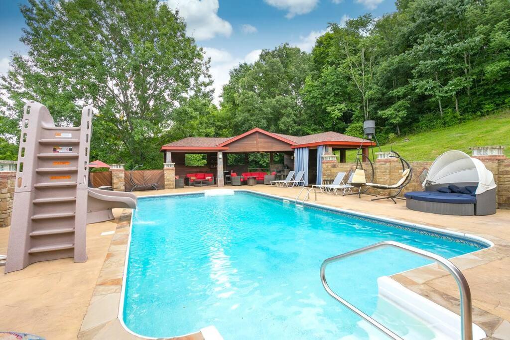 New Outdoor Oasis Pool, Hot Tub, Firepl, 6 Bedr Franklin Exterior foto