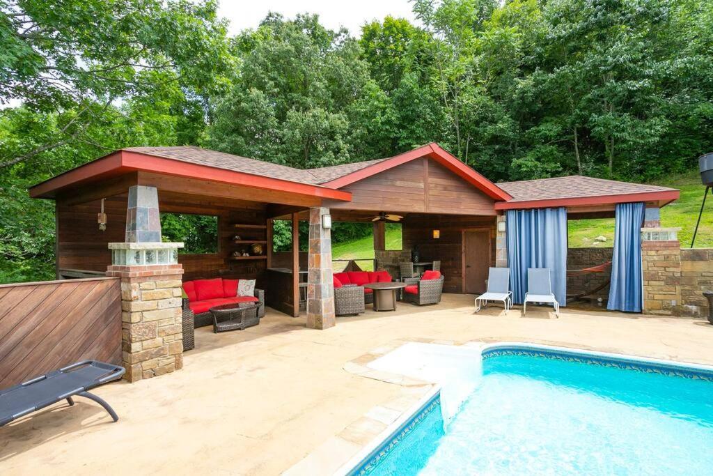 New Outdoor Oasis Pool, Hot Tub, Firepl, 6 Bedr Franklin Exterior foto