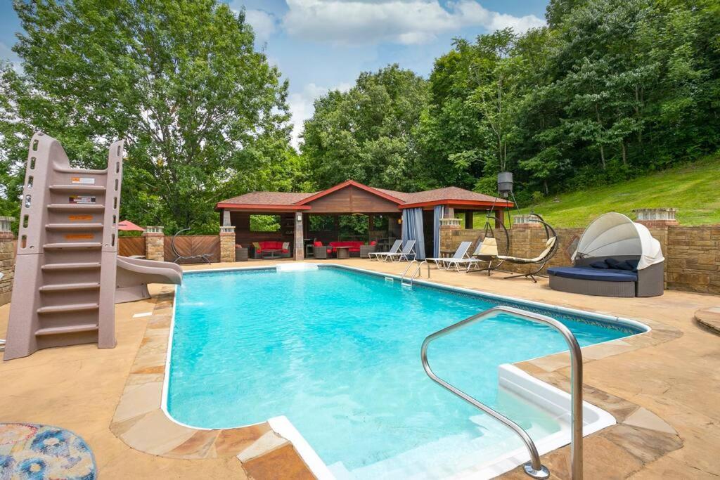 New Outdoor Oasis Pool, Hot Tub, Firepl, 6 Bedr Franklin Exterior foto